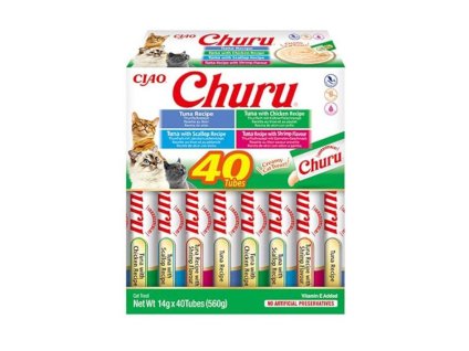 CIAO Churu Cat Snack tuňák mořské plody 40x14g (multipack)
