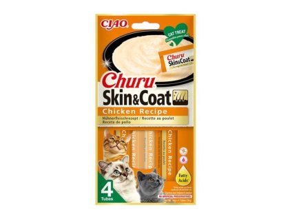 CIAO Churu Cat Skin & Coat kuře 4x14g