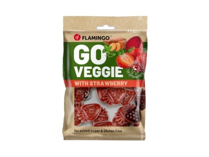 FLAMINGO Go Veggie jahůdka s jahodami 120g (8ks)