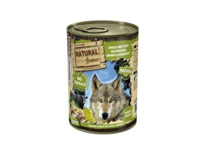 Konzerva NATURAL GREATNESS Angus, houby, zázvor a rozmarýn 400g