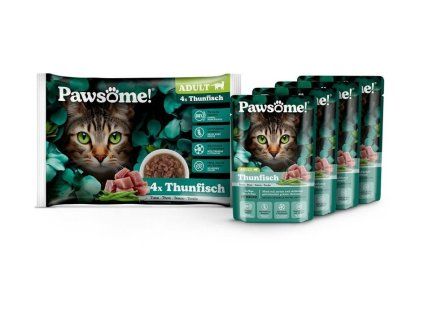Kapsička PAWSOME Cat s tuňákem 4x85g (multipack) (DOPRODEJ)