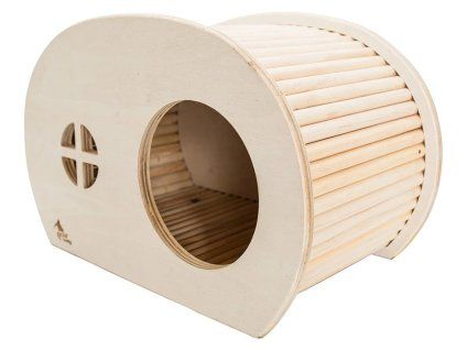 Dřevěný domek PETBUDDY karavan 34,5x20x22cm