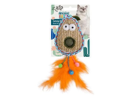 Hračka pro kočky AFP - Whisker Fiesta avokádo z umělého lýka a plyše 20cm