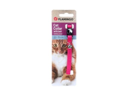 Obojek pro kočku FLAMINGO Lomi fuchsiový 1x20-35cm
