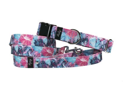 Obojek HAPPYZOO BY KIWLY softshell Fantazie 3x32-48cm