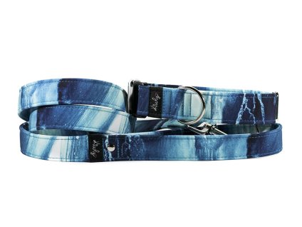 Obojek HAPPYZOO BY KIWLY softshell Moře 2x22-32cm