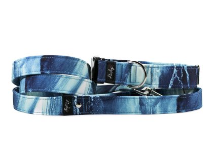 Obojek HAPPYZOO BY KIWLY softshell Moře 3x32-48cm (DOPRODEJ)