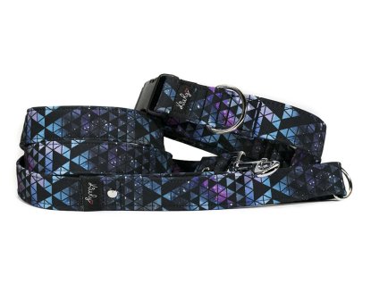 Obojek HAPPYZOO BY KIWLY softshell Trojúhelníky 7 3x32-48cm