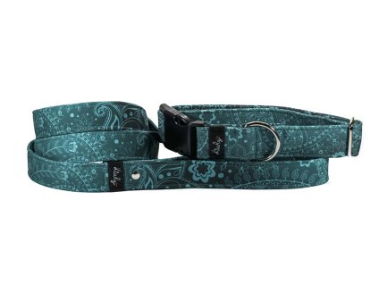 Vodítko HAPPYZOO BY KIWLY softshell Tyrkys 2x130cm