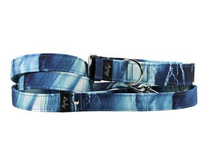 Obojek HAPPYZOO BY KIWLY softshell Moře 4x37-56cm