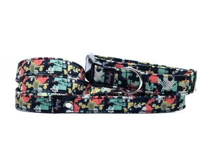 Obojek HAPPYZOO BY KIWLY softshell Puzzle 3 3x32-48cm