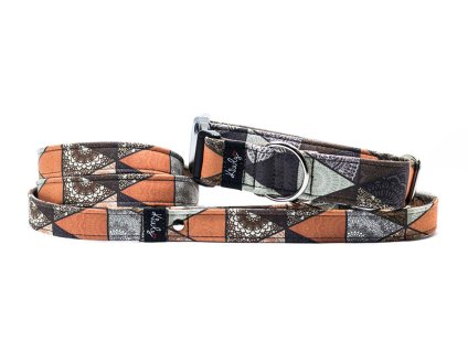 Obojek HAPPYZOO BY KIWLY softshell Trojúhelníky 2 2,5x27-40cm