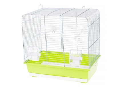 Klec INTER-ZOO Luna stříbrná se zeleným dnem 45x28x42,5cm