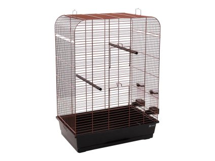 Klec pro ptáky FLAMINGO Marja měděná černá 54x37x75cm