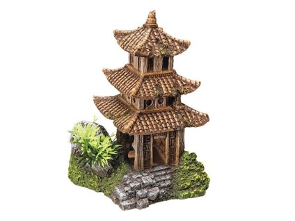 Akvarijní dekorace NOBBY - asijský chrám 10x9x14,5cm