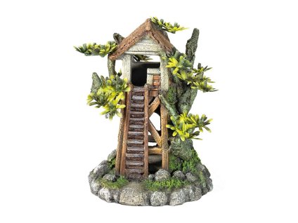 Akvarijní dekorace NOBBY - dům na stromě 12,2x9,2x15,5cm