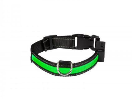 Svítící LED obojek EYENIMAL (L) zelený