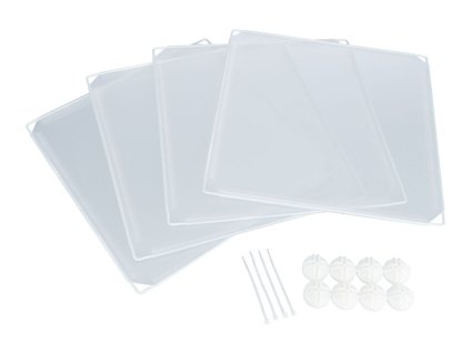 Rozšiřovací plastové díly TRIXIE k výběhu do vnitřních prostor bílé 35x35cm (4ks)