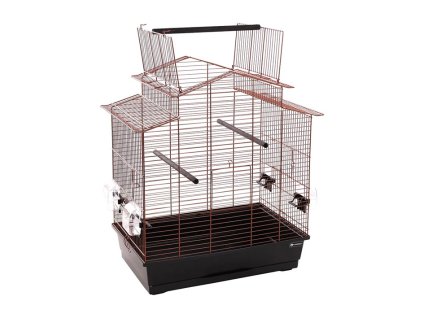 Klec pro ptáky FLAMINGO Freya měděná černá 59x38,5x65,5cm