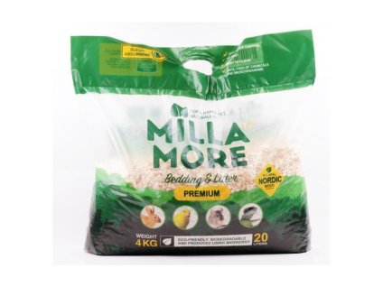 Podestýlka MILLA MORE Premium osikové štěpky 4kg
