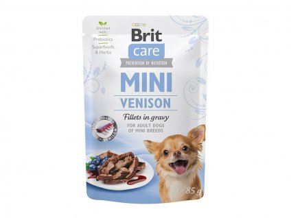 Kapsička BRIT CARE Dog Mini Venison in Gravy 85g