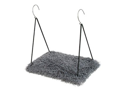 Závěsná polička O´LALA PETS Soft 34x52cm šedá