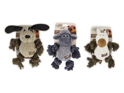 Hračka AFP plyš - Lamb zvířátko s provazy 17cm (MIX BAREV)