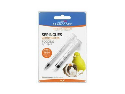 FRANCODEX dokrmovací stříkačky pro hlodavce a ptáky (2ks) (DOPRODEJ)