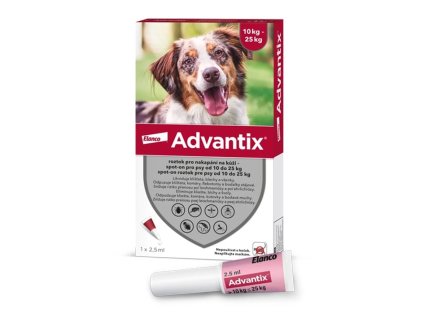 ADVANTIX S.O. 1x2,5ml (pro psy 10-25kg)