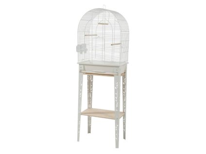 Klec pro ptáky ZOLUX Chic Patio bílá (M) 63x28x44cm (včetně podstavce)
