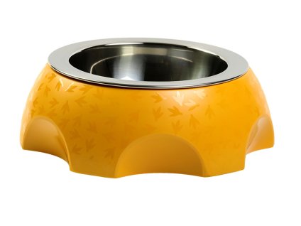 Plastová miska s nerezovým vnitřkem KIWI WALKER Cheese Bowl oranžová 9x25,5cm