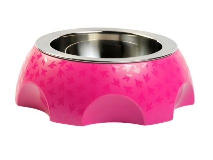 Plastová miska s nerezovým vnitřkem KIWI WALKER Cheese Bowl růžová 9x25,5cm