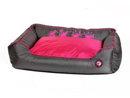 Pelech KIWI WALKER Running Kiwi Sofa Bed Pink/Grey (M) 65x45x22cm