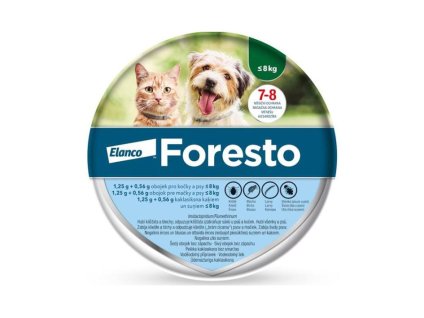 FORESTO antiparazitní obojek pro kočky a malé psy do 8kg 38cm