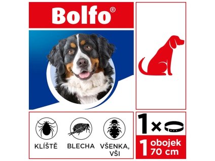 BOLFO antiparazitní obojek 70cm