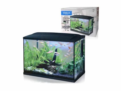 Akvarijní set HAILEA LED K60 černý (60l) 59x31x45,6cm (5W, 380l/hod)