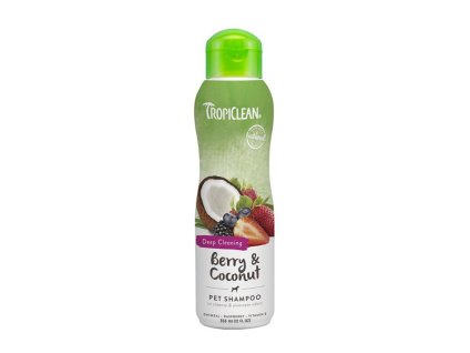 Šampon TROPICLEAN Deep Cleaning Berry & Coconut - hluboce čistící 355ml