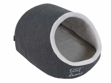 Iglú O´LALA PETS Kukaň Bella 52x45cm tmavě šedé