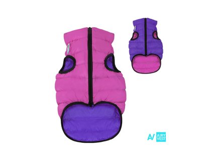Obleček AIRY VEST oboustranný růžový/fialový (M) 50cm (DOPRODEJ)