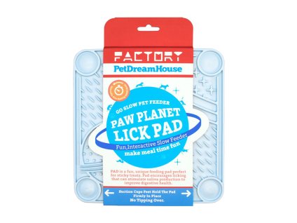 Lízací podložka PETDREAMHOUSE Paw Planet Lick Pad světle modrá 23x22cm