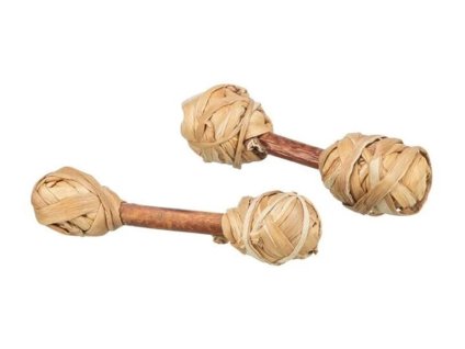 Hračka pro hlodavce TRIXIE - okusovací činky 9x2cm (2ks)