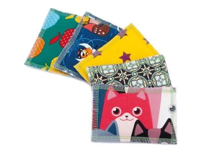 Hračka pro kočky 4CATS - Klasik polštářek s kozlíkem 7,5x10cm (MIX BAREV)