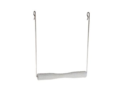 Hračka pro ptáky FLAMINGO - houpačka s minerálním bidlem 15x1,4cm (MIX BAREV)