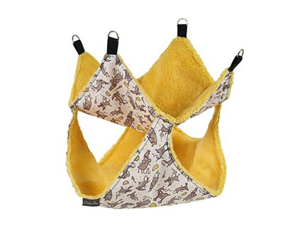 Dvojitá hamaka pro hlodavce O´LALA PETS myška 35x35cm