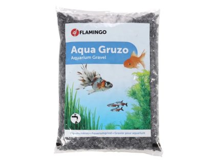 Akvarijní štěrk FLAMINGO hrubý černý 1kg