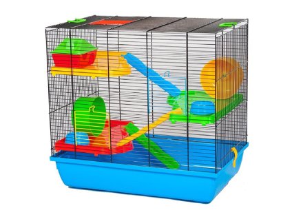 Klec INTER-ZOO Teddy Gigant II (s plastovou výbavou) 59x36x56cm (MIX BAREV)