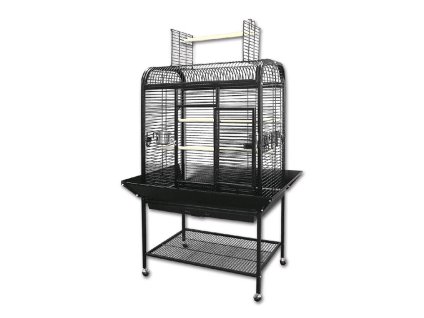 Voliéra Florida (s vybavením, průměr drátu 3,8mm) černá 150x85x54cm (DOPRODEJ)