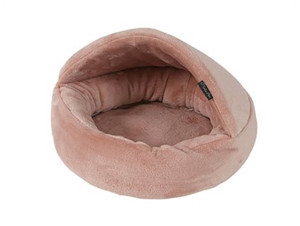 Pelech O´LALA PETS Afrodithe kulatý se stříškou 55cm starorůžový