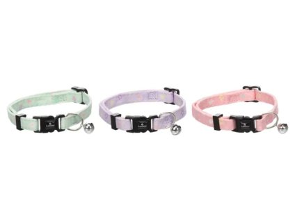 Obojek pro kočku FLAMINGO Ami s rolničkou 1x20-34cm (MIX BAREV)