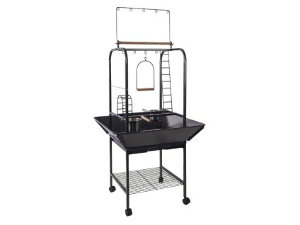 Stojan pro ptáky FLAMINGO Wodan antracitový 66x64x141cm